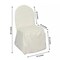 10 IVORY Polyester BANQUET CHAIR COVERS Wedding Ceremony Supplies Event Décor